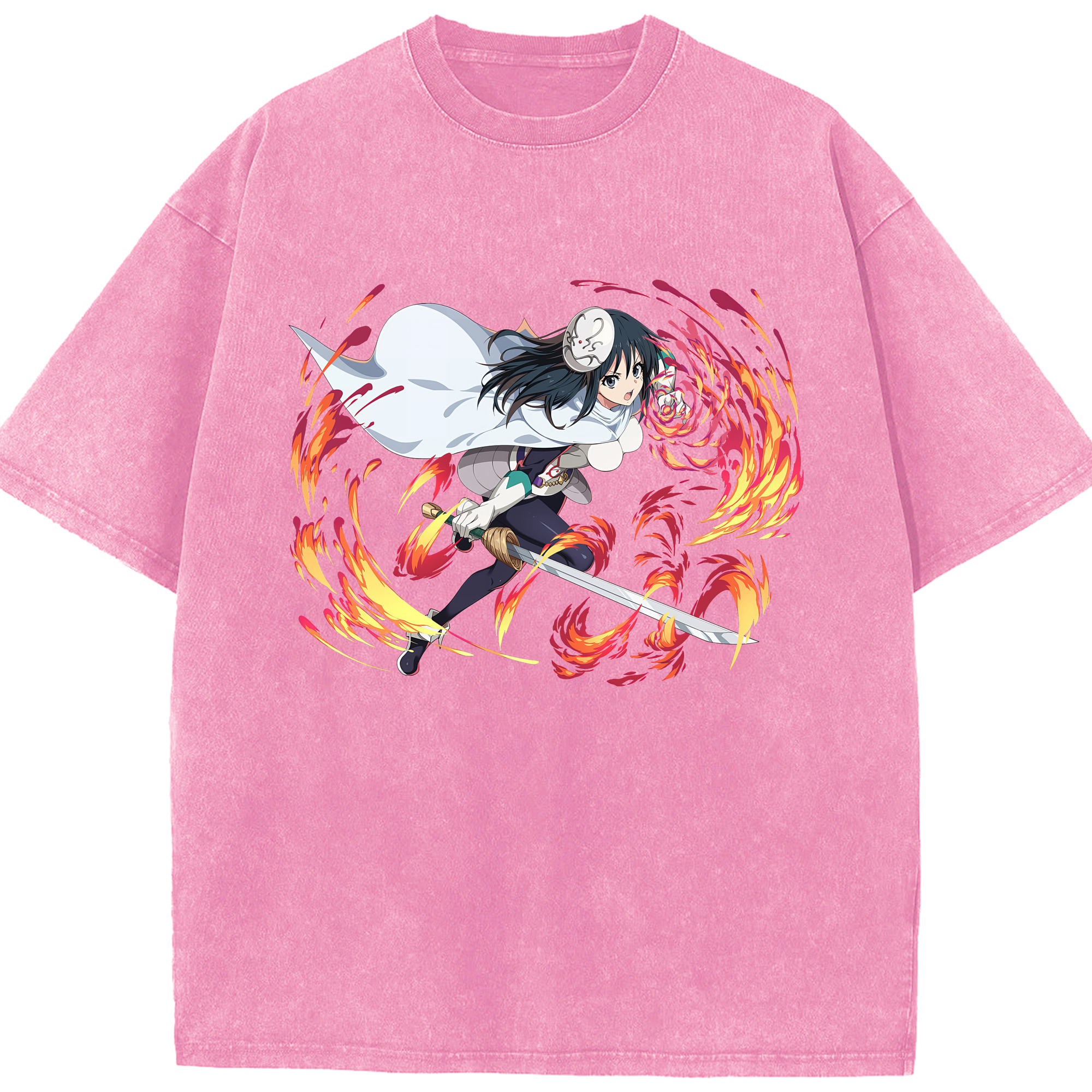 （画像用） 転スラ Regarding Reincarnated to Slime 綿100% ヴィンテージ風 半袖Tシャツ（フロントプリント）